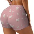 thumbnail image 1 of Balery Funny Chicken Pantalones cortos de entrenamiento estampados para mujer, sin costuras, ajustados, para gimnasio, yoga, correr, deportes, ejercicio activo, fitness.-X-Large, 1 of 8