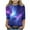 01 Purple, variant on Freshbabe Kids Girls Ombre Gradient Crew Neck Short Sleeve T-Shirt, Casual Solid Color Gradient Tee For Summer Daily Wear and Back To School