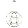 thumbnail image 5 of Possini Euro Design Spherical Brushed Nickel Large Chandelier 24" Wide Modern 6-Light Fixture for Dining Room House Foyer Kitchen Island Entryway Home, 5 of 9