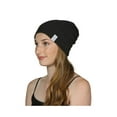 thumbnail image 1 of Soft Ribbed Slouchy Beanie, Black, 1 of 2