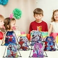 thumbnail image 4 of 24 Pcs Spide and His Friends Candy Drawstring Bag Drawstring Goodie Favor Bags for Boys and Girls Cartoon Birthday Party Decorations 27x34cm, 4 of 5
