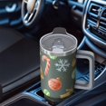 thumbnail image 4 of 40oz Xmas Tumbler with Snowflakes and Reindeer Lid Straw Stainless Steel Insulated Cup Holiday Coffee Water Bottle, 4 of 4