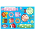 thumbnail image 1 of Pegatinas de dulces de Navidad autoadhesivas, calcomanías de hombre de jengibre, piruleta redonda, pegatina de bastón de caramelo para, 1 of 4
