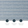 thumbnail image 6 of Linon Home Décor Washable Wallen Area Rug or Runner Collection, Ivory and Blue, 5' x 7', 6 of 13