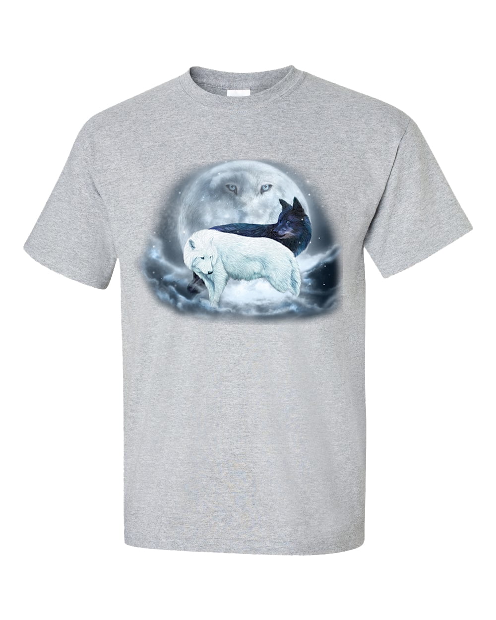 Trenz Shirt Company Yin Yang Wolves Unisex Short Sleeve T-shirt - Picture 15 of 18