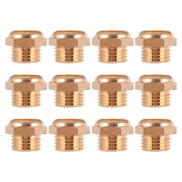 12 Pcs Silencieux Pneumatique G1/4 Filetage Mâle Silencieux Pneumatique Silencieux en Cuivre