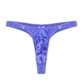 thumbnail image 2 of Tanga de hombre con cintura baja, sexy, desmontable, con borde estrecho y charol brillante, 2 of 5