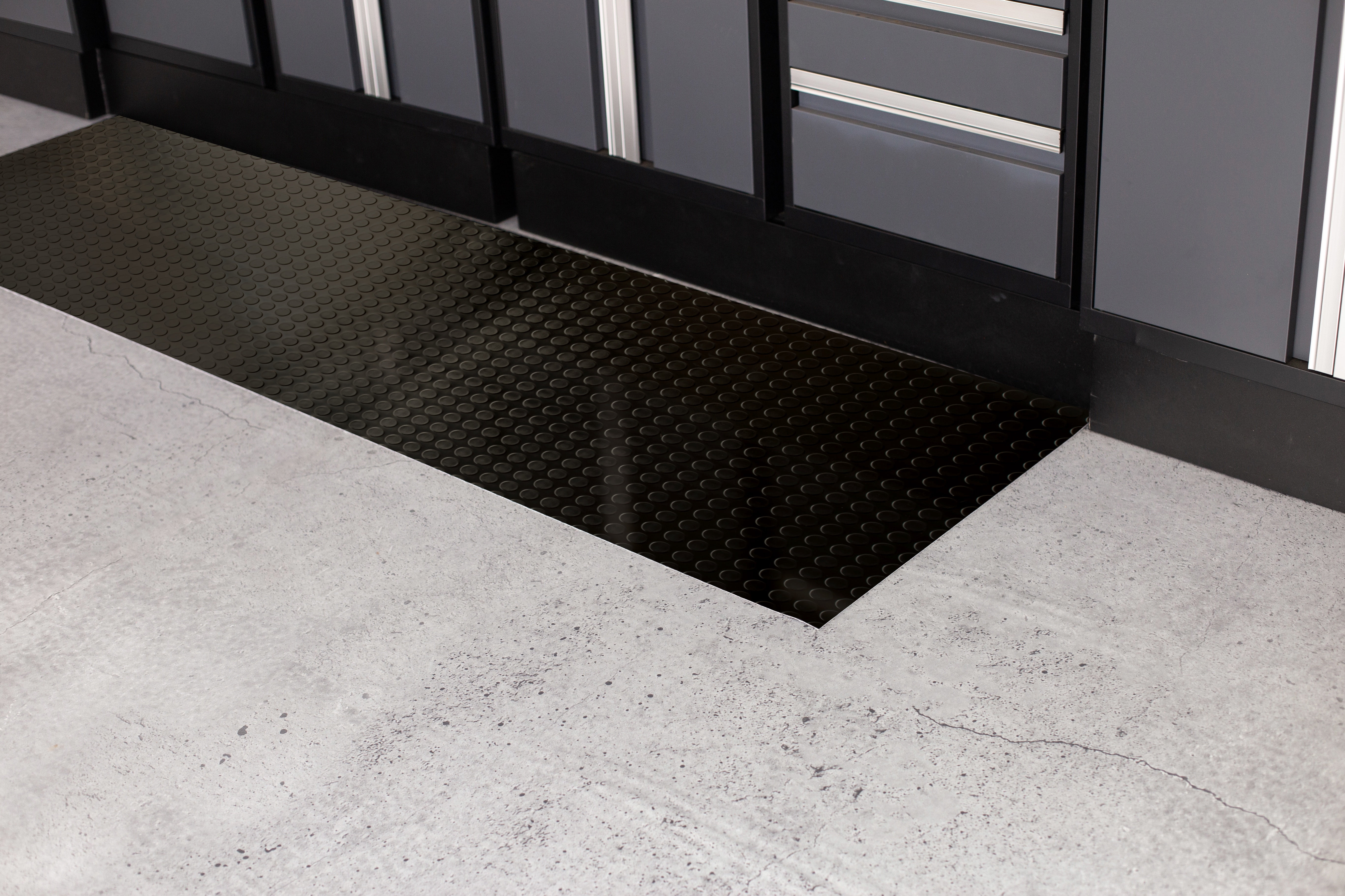 G-Floor 27 in. Wide Coin Pattern Vinyl Performance Garage Runner