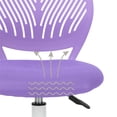 thumbnail image 4 of FurnitureR Carnation Swivel Teen Plastic and Mesh Task Chair in Purple, 4 of 10