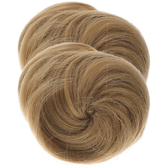 MasteelfCA 2 Pcs Faux Chignons Chignons Chignons Extensions de Cheveux Lisses