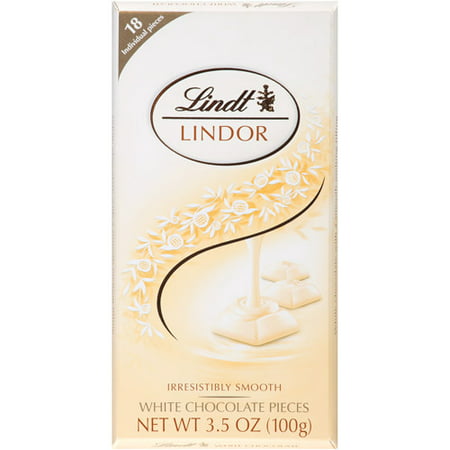 Lindt Chocolate Bites - Truffles - White Chocolate - 3.5 oz Bars - Case of 12