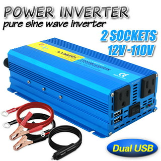 Lvyuan 600W Peak 1200W Pure Sine Wave Power Inverter DC 12V to AC 220V Home  Transformer Dual USB solar inverter - AliExpress