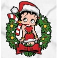 thumbnail image 2 of Betty Boop Christmas Santa Wreath Women Plus Size Zipper Hoodie Brisco Brands 2X, 2 of 5