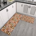 thumbnail image 2 of Patchwork Chicken Pattern Kitchen Rugs Sets Of 2,Anti Fatigue Kitchen Mat Rugs Non Slip Washable,Decorative Kitchen Floor Mats for Kitchen,Sink,Laundry,17"x30"+17"x47", 2 of 7