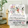 thumbnail image 2 of Best Friend Blanket, Friends Blanket for BFF Gifts, Best Friend Birthday Gifts for Women, Unique Friendship Blanket for Bestie, Bestfriend Gift Ideas - Throw Blankets with Loving Messages 50"x60", 2 of 6