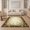 Brown Sage Cream, Pattern 1, variant on ODIKA 8'x10' Washable Area Rug Durable, Non-Slip Dining Ornate Under Botanical Scroll Border Climbing Vine Table for Living Room, Sectional, Family