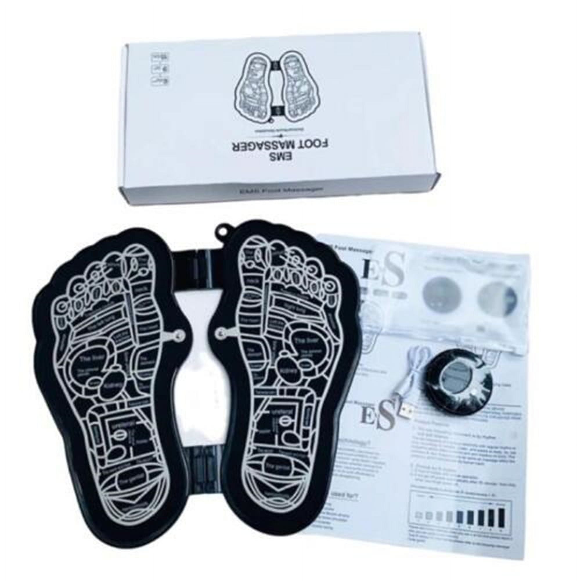 SHELLTON Electric Foot Massager Mat, EMS Foot Massager, Muscle Relaxation Trainer Electrical Stimulation Training, Promoting Blood Circulation