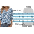 thumbnail image 5 of MOSHU V Neck Tops for Women 3/4 Length Sleeve Women Tops Casual Dressy Women Blouses Trendy Tunic Tops, 5 of 9