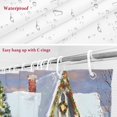 thumbnail image 6 of Snowman Christmas Bathroom Shower Curtain Winter Snowflakes House Truck Xmas Tree Waterproof Washable Shower Curtains for Bathtub Bath Decor with Grommets and Hook 36 X 72 Inch, 6 of 8