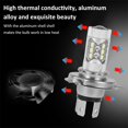 thumbnail image 3 of 2Pcs Fog Lights H4 LED Fog Light Bulbs 12V 80W 6000K Motorcycle Front Fog Light Bulbs 1500LM Electric Cars Light, 3 of 7
