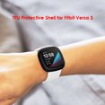 thumbnail image 2 of Telaio in TPU per Fitbit Versa 3/Fitbit Sense Watch Bumper Shell (nero) Likrtyny Para estrenar, 2 of 8