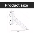 thumbnail image 2 of Wall-Mounted Clothes Drying Rack Foldable Laundry Drying Rack - Invisible Balcony Coat Rack Strong Suction Cups No Punching Multi-Function Window Four, 2 of 5