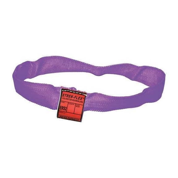 Stren-Flex Round Sling,Endless,Purple,8 ft. L STRERS1-08