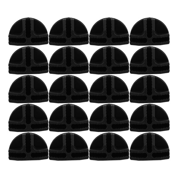 20 PCS Wire Storage Cube Buckles Shelf Connectors Mini Masher Rack Black