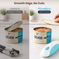 thumbnail image 4 of Moreblue One-Touch Automatic Electric Can Opener, USB-C Rechargeable Can Opener Smooth Edge, Hands-Free Countertop Electric Can Opener for Seniors, Arthritis, Weak Hands, Kitchen Gadget Gift（Blue), 4 of 8