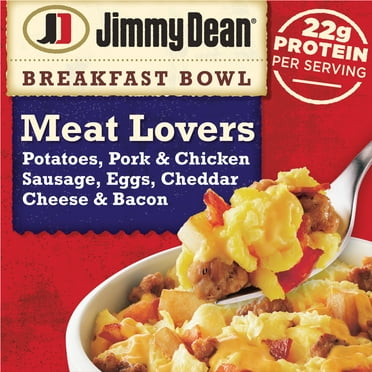 Jimmy Dean Meat Lovers Breakfast Bowl, 7 oz (Frozen)