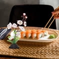 thumbnail image 5 of Restaurante de sushi Flor de escritorio Adorno Lifelike Green Plato Plato Decoración, 5 of 5