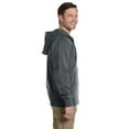 thumbnail image 3 of Men's Organic/Recycled Full-Zip Hooded Sweatshirt - CHARCOAL - L, 3 of 3