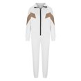 thumbnail image 4 of Arvbitana Women's 2Pcs Tracksuit Contrast Color Long Sleeve Zipper Pockets Sweatshirt Jacket + Elastic Sweatpants Sets Ladies Casual Workout Clothes for Daily Street, 4 of 6