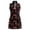 F183-Black, variant on FYDUU Girls Tennis Outfit Casual Dresses Floral Sleeveless Zip Up Dress For Kids Elegant Party A-Line Dress With Stand Collar Sundress 10-11 Years