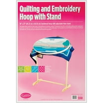Frank A. Edmunds Wood Hoop and Floor Stand Quilting Frame