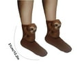thumbnail image 4 of FYHALE 3D Knit Animal Socks Novelty Animal Hug Sock Hand Crocheted Warm Socks Funny Christmas Socks Gifts for Women, 4 of 6