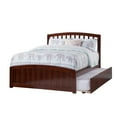 thumbnail image 4 of Richmond Full Platform Bed with Matching Foot Board with Twin Size Urban Trundle Bed in Walnut, 4 of 5