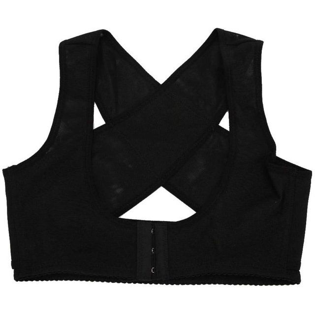Sujetador Push Up para Mujer, Banda Correctora de Postura para Sujetador de Hombro Trasero Cinturón de Soporte de Apertura Frontal Femenina Corrector de Postura de Espalda(L)