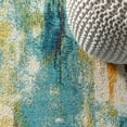 thumbnail image 4 of JONATHAN Y CONTEMPORARY POP 2 x 8 Runner Rug, Modern Abstract Waterfall - Blue/Cream, CTP100A-28, 4 of 10
