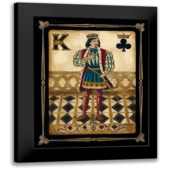 Gorham, Gregory 12x14 Black Modern Framed Museum Art Print Titled - Harlequin King