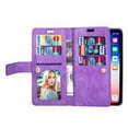 thumbnail image 2 of For Apple iPhone 8/7 Wallet Leather Case Multifunction Shockproof Zipper Card Pocket Stand Cover, 2 of 3