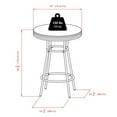 thumbnail image 2 of Summit 3-Pc Pub Table and Swivel Stool Set, Black & Chrome, 2 of 4