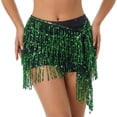 thumbnail image 2 of Womens Sequin Fringe Skirt Shorts Booty Dance Festival Bottoms Sequin Tassel Skirts Rave Fringe Hip Scarf, 2 of 5