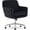 Black, variant on Serta Ashleigh Modern Office Chair Diamond-Tufted Design Black Velvet Fabric