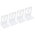 thumbnail image 4 of Sujetalibros, Construcción De Metal Resistente Sujetalibros De Metal Borde Redondeado Para Escritorio Para Sala De Estudio Para Oficina Cergrey Helado, 4 of 8