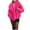 Hot Pink, variant on FNFHFY Womens Faux Fur Coat Lapel Open Front Shaggy Jacket Solid Long Sleeve Plush Jackets Soft Fluffy Faux Fur Coats