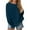 Navy (New Upgrade), variant on Htigea Womens Crewneck Sweatshirts with Thumb Holes Long Sleeve Solid Casual Loose Fit Shirts Fall Sport Tops WHITE S