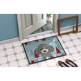 thumbnail image 4 of Caroline's Treasures BB1755JMAT Winter Holiday Silver Gray Poodle Door Mat, Indoor Rug or Outdoor Welcome Mat 24x36, 4 of 4