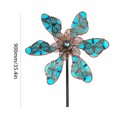 thumbnail image 3 of Molino Giratorio luminoso mariposa molino de viento hierro arte giratorio viento hilanderos decoración (azul), 3 of 8