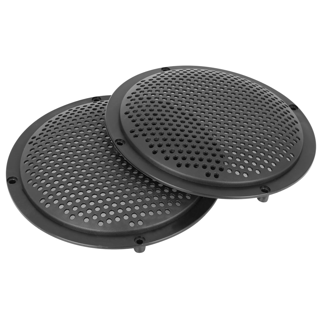 Unique Bargains 8Pcs Plastic Audio Speaker Cover Mesh Grill Protector 6" Black